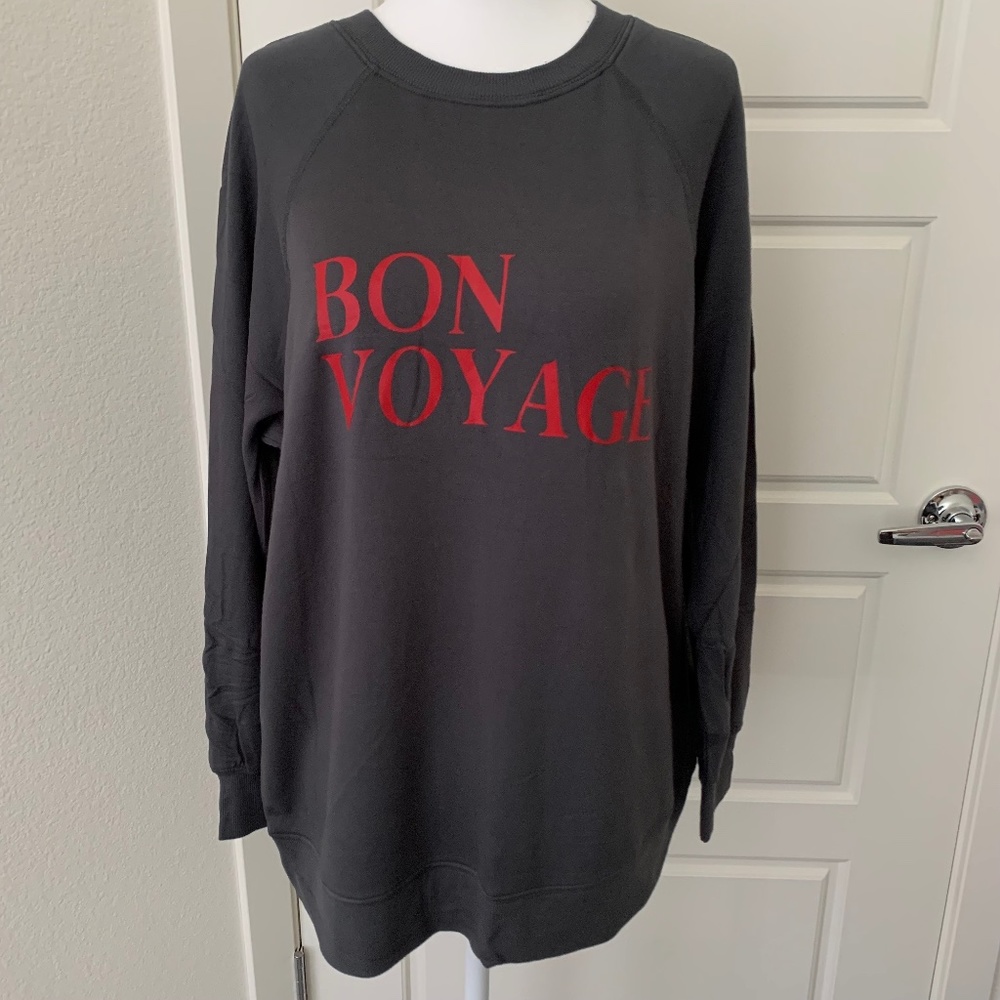 NWT Wildfox Bon Voyage Oversized Sweatshirt Sz Small